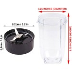 250 W MB1001シリーズジューサー用16オンス交換カップセット、12個、簡単に交換可能なミキサー部品